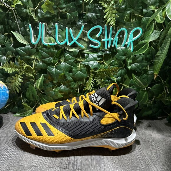 Adidas Icon V Bounce Baseball Cleats Size US 15 Yellow / Black G28251 main image 7